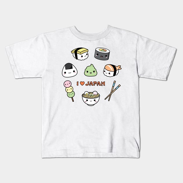 I love Japan Kids T-Shirt by Erica